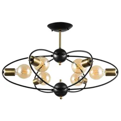 Потолочная люстра Glasgow A1963PL-6BK Arte Lamp