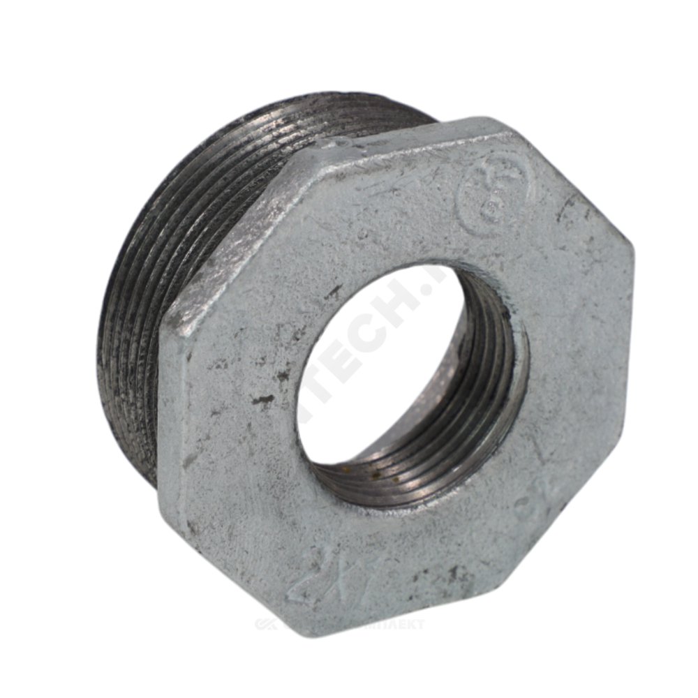 Футорка чугун оц Ду 40х25 (1 1/2"х1") НР/ВР Fittex PLUS