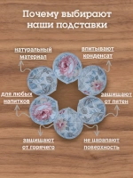 Набор подставок под горячее "Цветочная сюита"