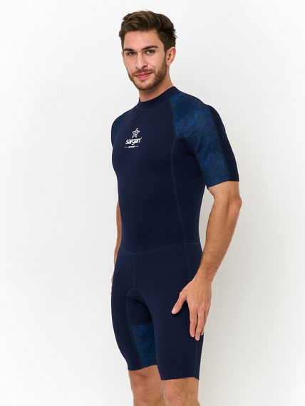 Короткий гидрокостюм Sargan Sport 1011/BL 2 мм синий микс