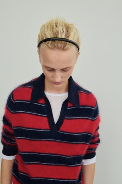 СВИТЕР В ПОЛОСКУ ИЗ 100% ШЕРСТИ С ВОРОТНИКОМ ПОЛО — ZARA