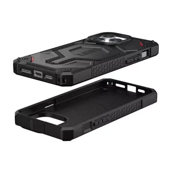 Чехол с поддержкой MAGSAFE Uag Monarch Pro для iPhone 15 Pro 6.1", цвет чёрный (Kevlar-Black)