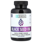 Zhou Nutrition, масло черного тмина, 60 растительных капсул