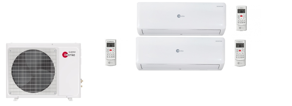 Мульти сплит-система Denko на 2 комнаты (20+35 кв.м.) SMART MULTI DC INVERTER