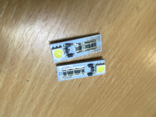 Светодиодная лампа W5W, 2 диода, белый, 12-24В (за 1 шт.) -