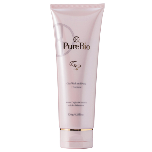 PureBio Очищающая пенка-маска на основе глины Пьюэ Био-Clay Wash And Pack Treatment, 120 г