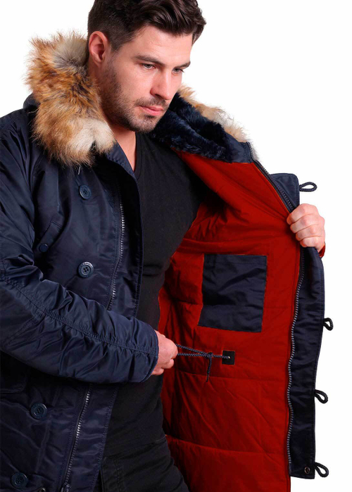 Куртка Аляска  N-3B  Husky Apolloget  Nord Storm 2022 (т.синий - ink/red)