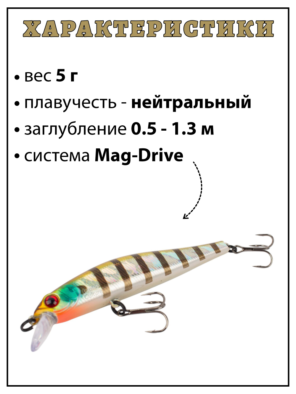 Воблер Минноу Rigge 70SP 70 мм 5 г цвет #25