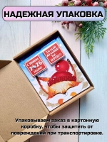 Открытка детям на Новый год с шоколадом