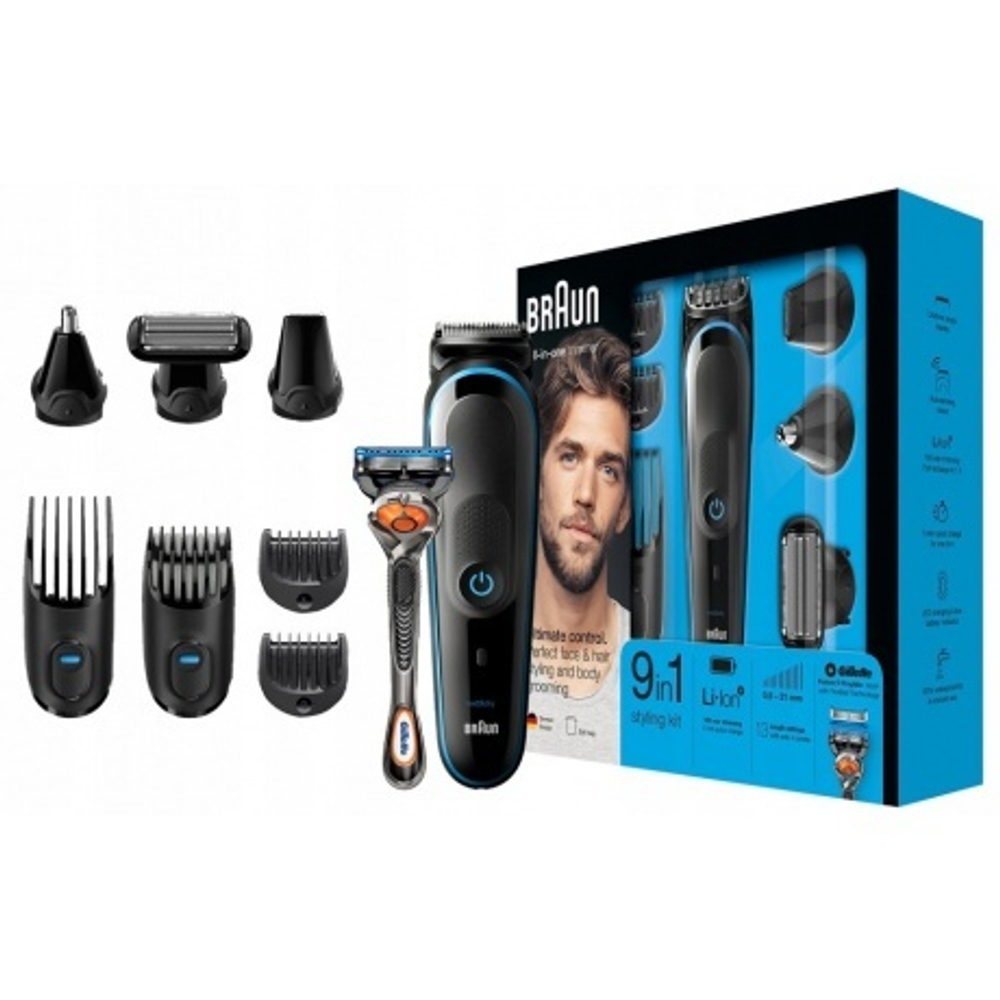 Braun MGK5080 + Бритва Gillette + 2 кас Триммер