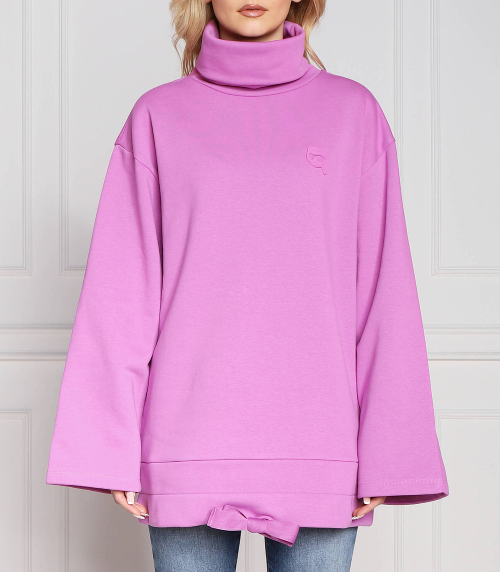 Худи ikonik2.0 high neck Karl Lagerfeld - фиолетовый(230W1821)