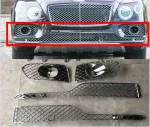 Хромированные боковые и нижние сетки для Bentley Bentayga 2015-2020 Бентли Бентайга