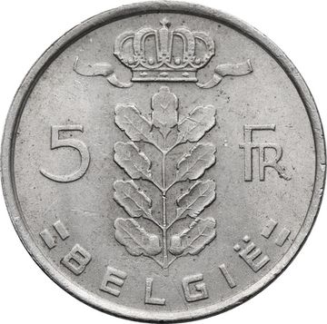 5 франков 1948-1981 Бельгия