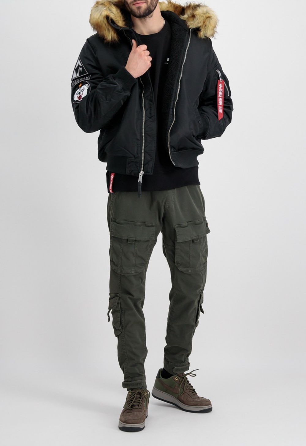 Куртка утепленная мужская ALPHA INDUSTRIES MA-1 Hooded Arctic