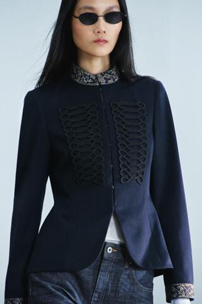 КУРТКА ИЗ ШЕРСТИ С ВЫШИВКОЙ И ЗАСТЕЖКАМИ — ZW COLLECTION — ZARA