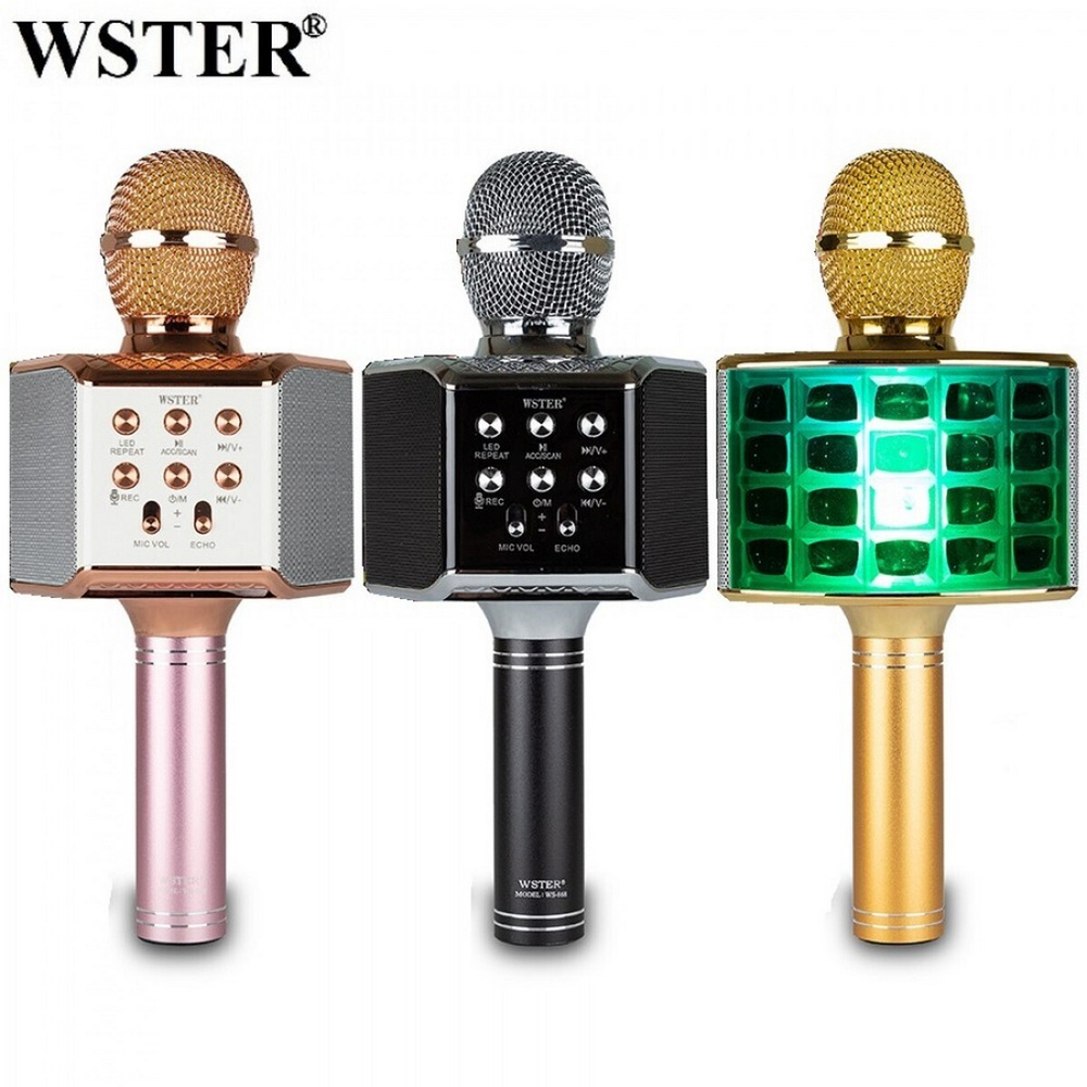 Беспроводная колонка-микрофон Wster WS-868 Music Party Karaoke