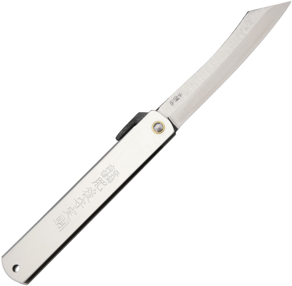 Нож складной Nagao Higonokami Warikomi San Mai SK5 Black 120mm, HIGO08BL