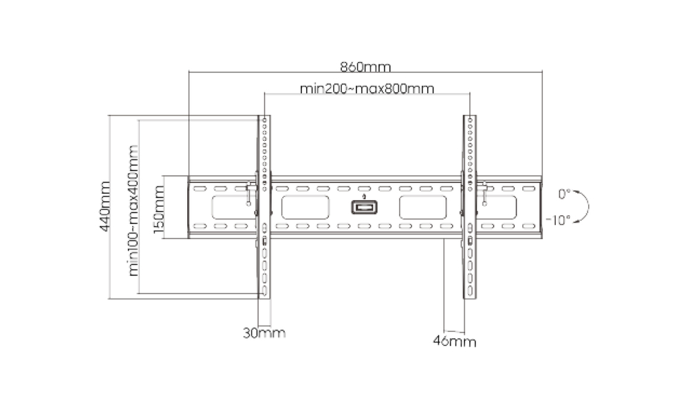 Крепление для дисплея потолочное FIX PLB-35XL