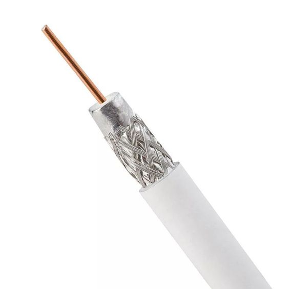 Кабель RG 6/48 CU/Fe белый 09425