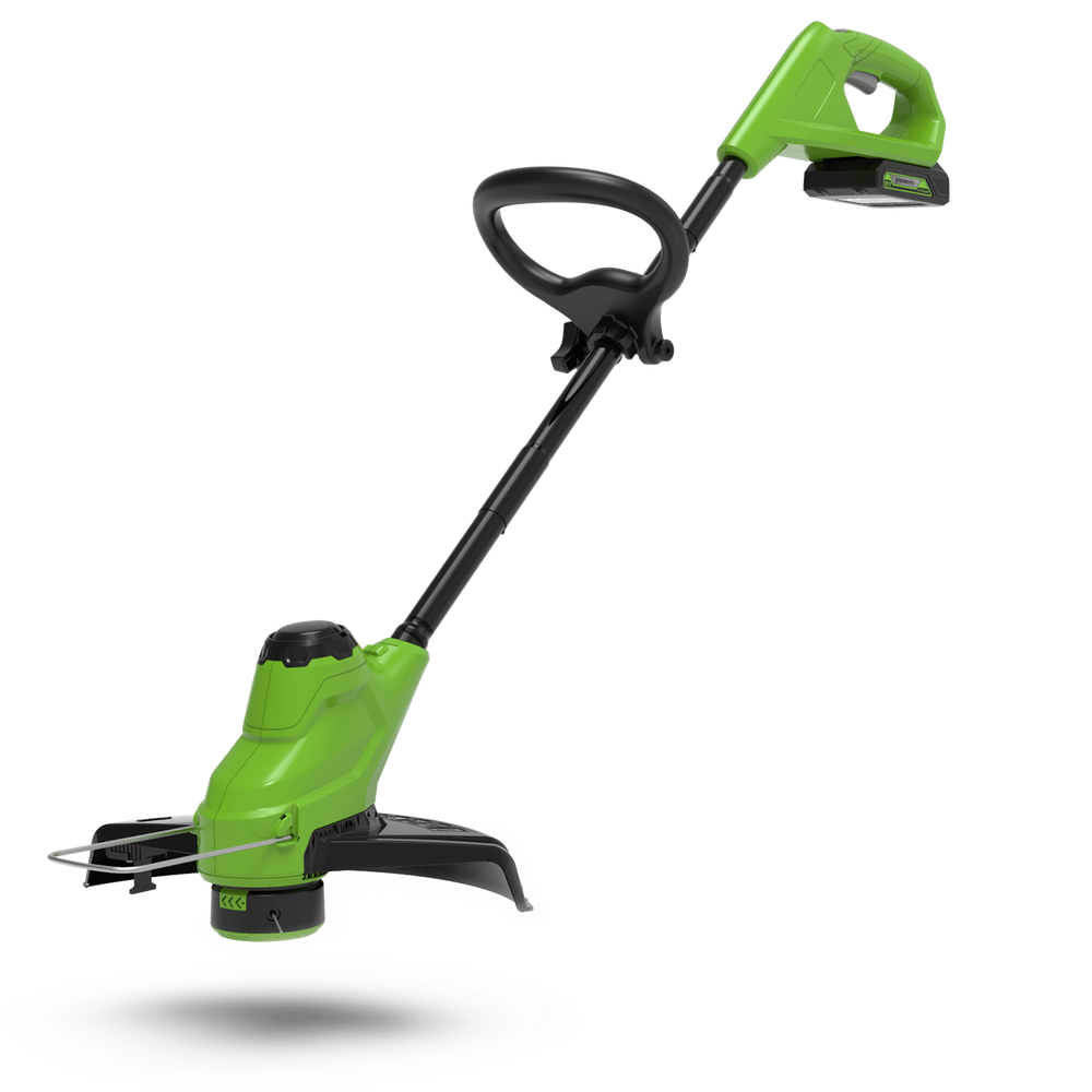 Аккумуляторный триммер Greenworks G24LT25, 2107207SA,24 V, 25 см, в комплекте с АКБ 2 Ач и ЗУ