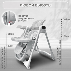 Стульчик-электрокачель BubaGO Aurora 4в1