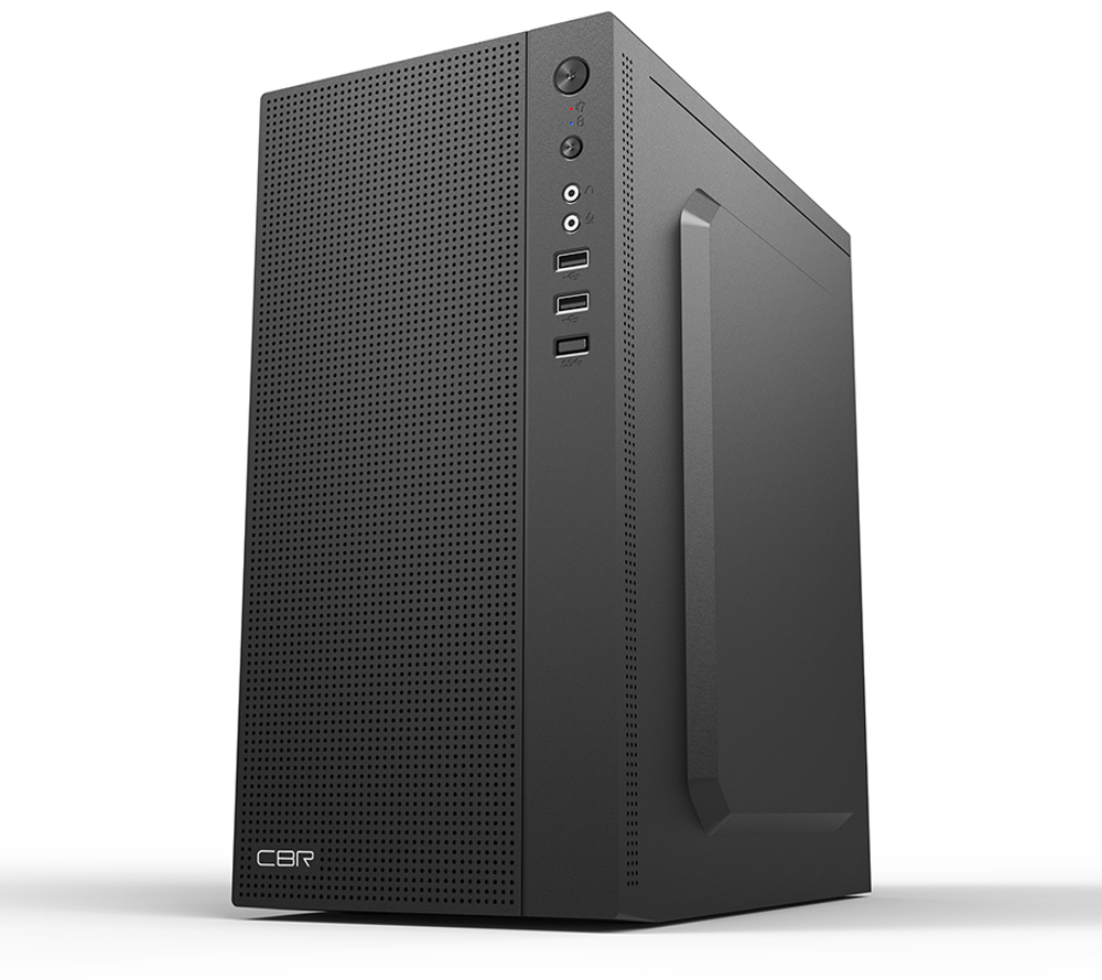 Корпус CBR MX08, Без БП, mATX, чёрный, 2xUSB2 (PCC-MATX-MX08-WPSU)