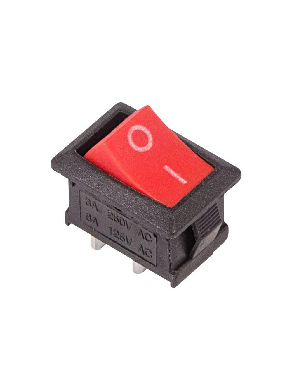 Выключатель клавишный 250В 6А (2с) ON-OFF красн. Mini (RWB-201 SC-768) Rexant 36-2111
