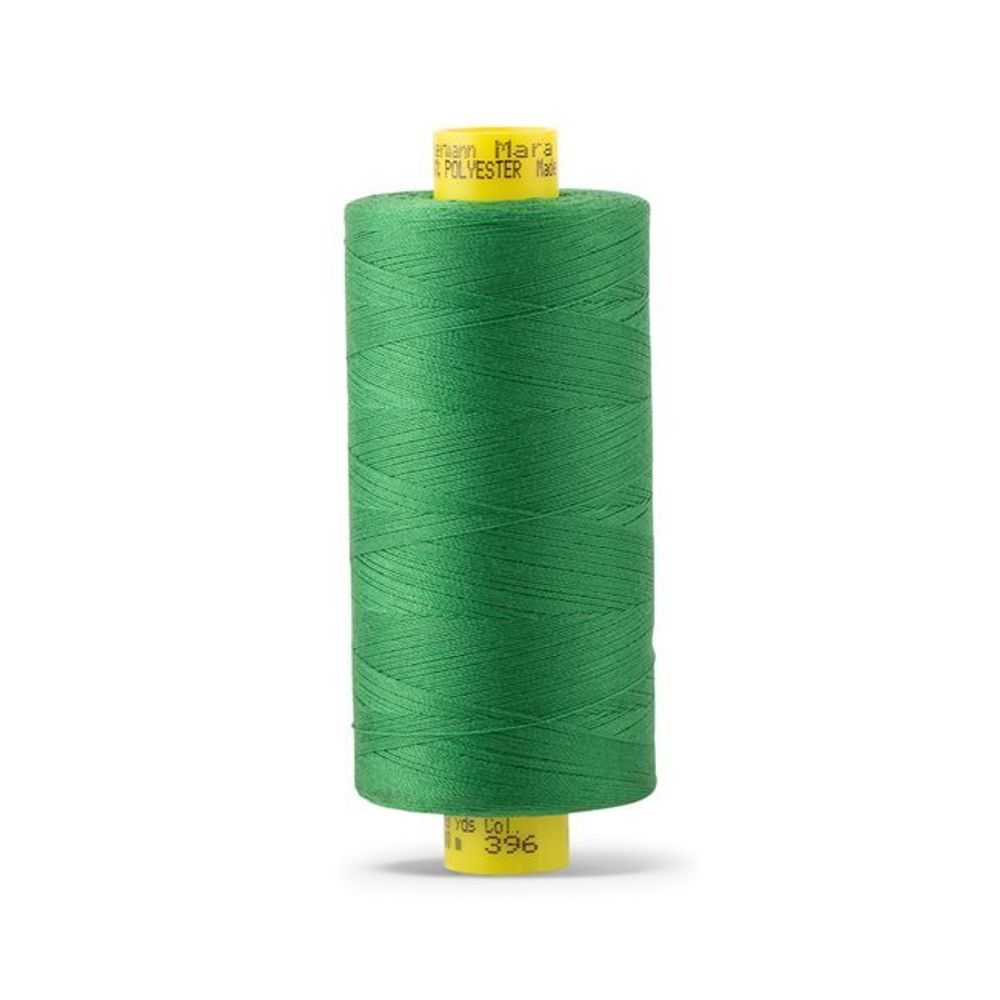 Нитка Gutermann Mara 120 (1000 метров), 1 кат., универсальная | 396 ярко-зеленый