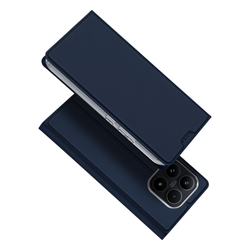 Чехол книжка из кожи синего цвета для Xiaomi 17, серия Skin Pro Series от Dux Ducis