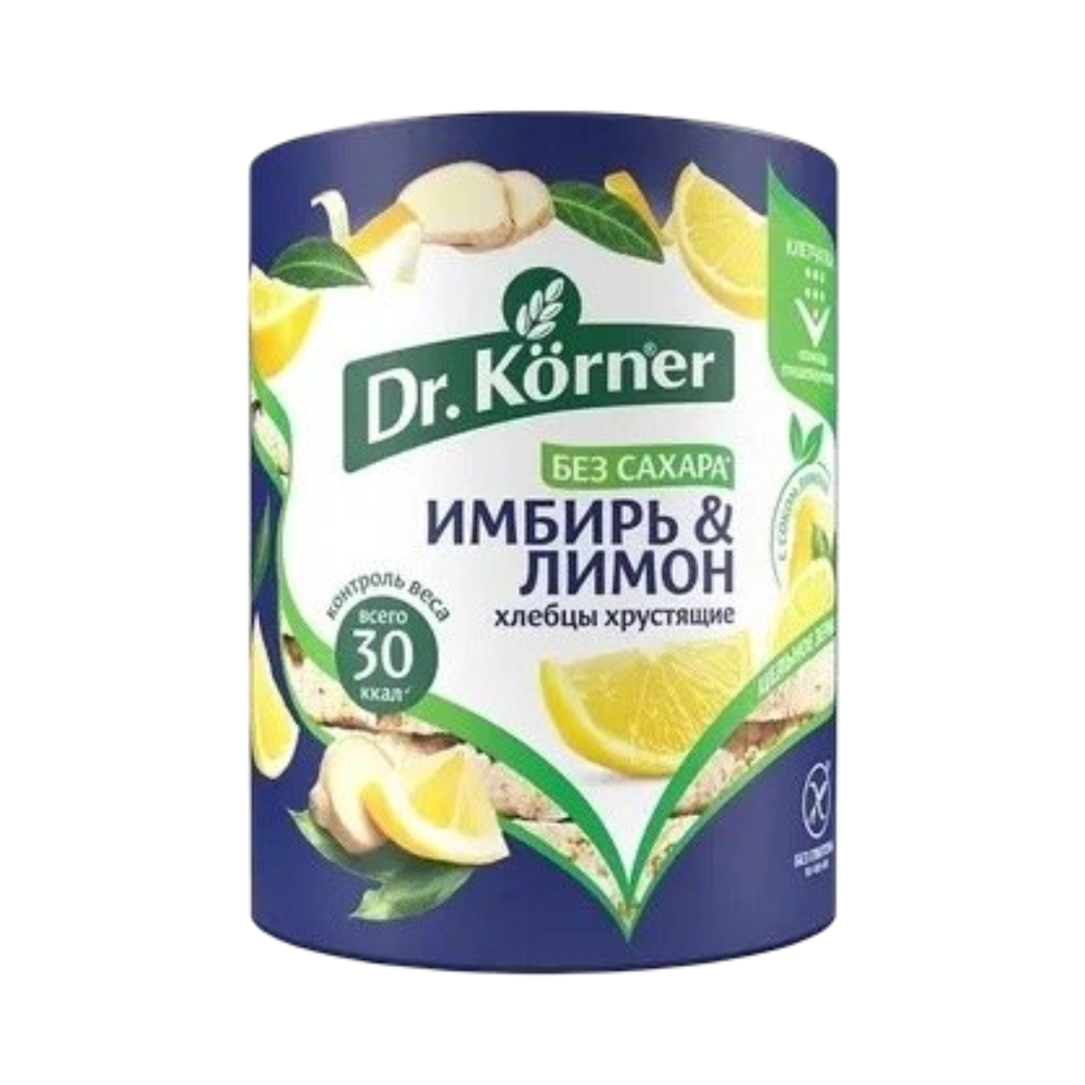 Хлебцы "Dr Korner" имбирь & лимон 90г