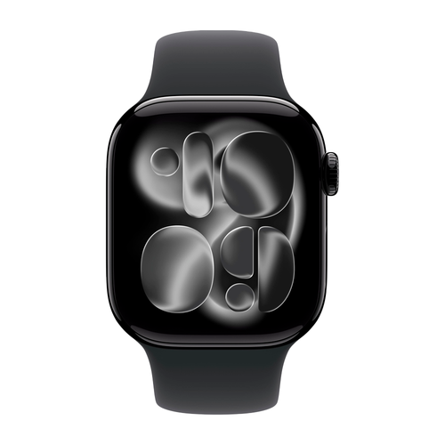 Умные часы Apple Watch Series 11 GPS, 42mm, Jet Black Aluminium Case with Black Sport Band, S/M