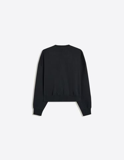 Мужской свитшот с круглым вырезом и нашивками - BERSHKA