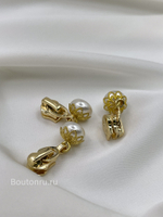 Собачка / бегунок для молнии золото жемчуг