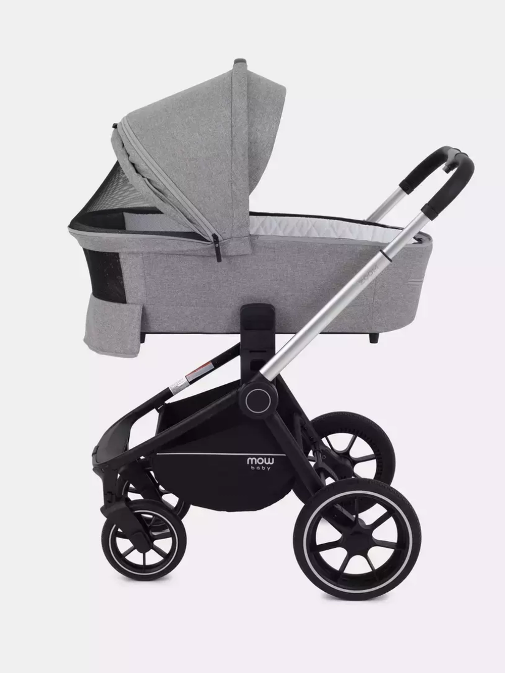 Коляска детская MOWBaby "ZOOM"PU (2в1) RA086 Silver Beige