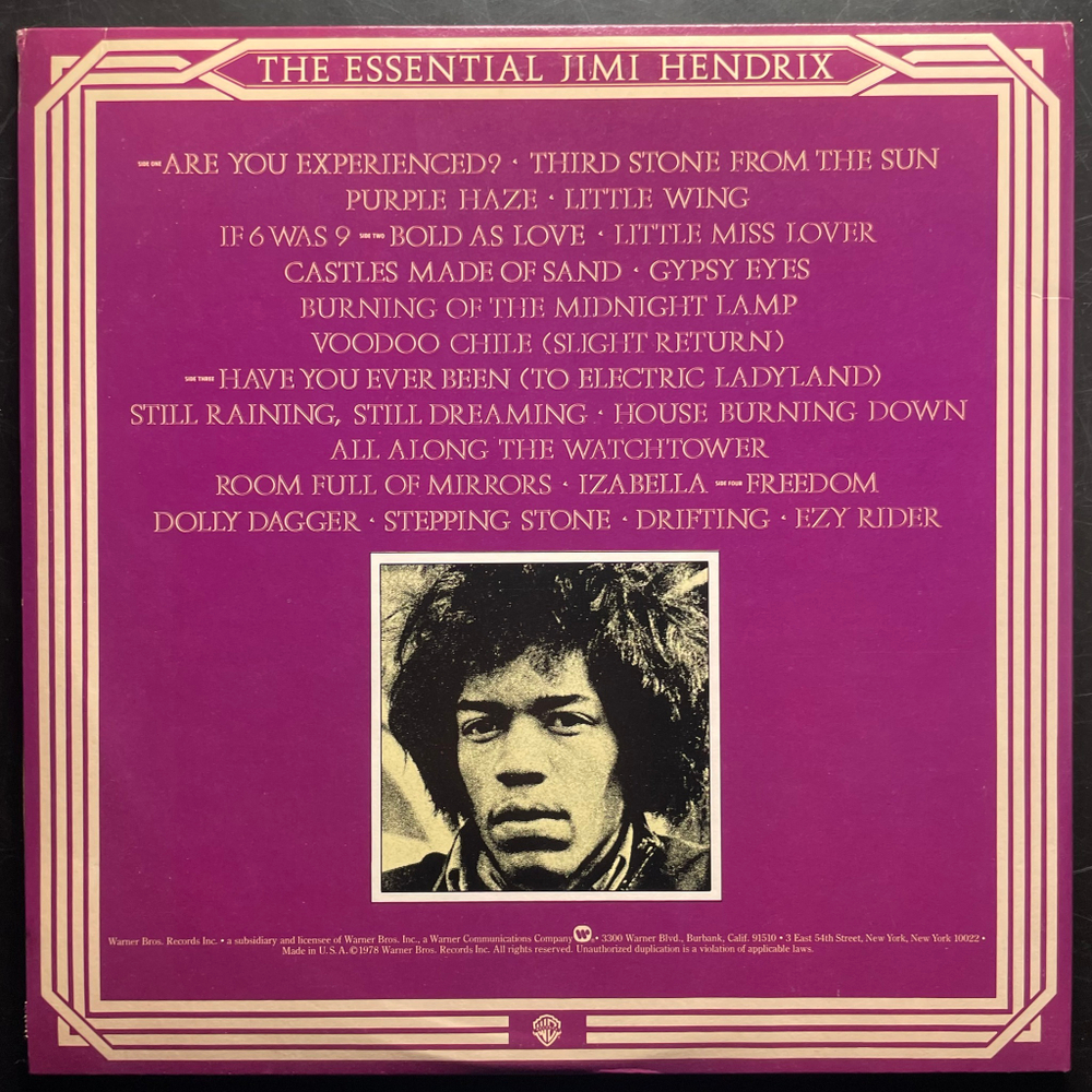 Jimi Hendrix ‎– The Essential Jimi Hendrix 2LP (США 1978г.)