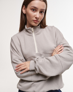 Half-Zipped Sweatshirt LOGO Drizzle