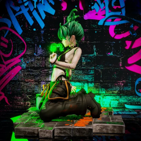 Tatsumaki street paints - One Punch Man