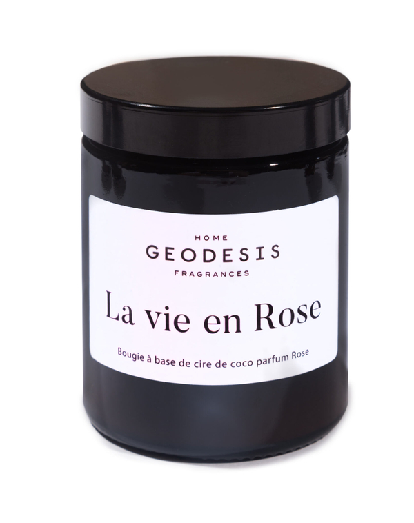Свеча ароматическая La vie en Rose Свеча Geodesis Коричневый