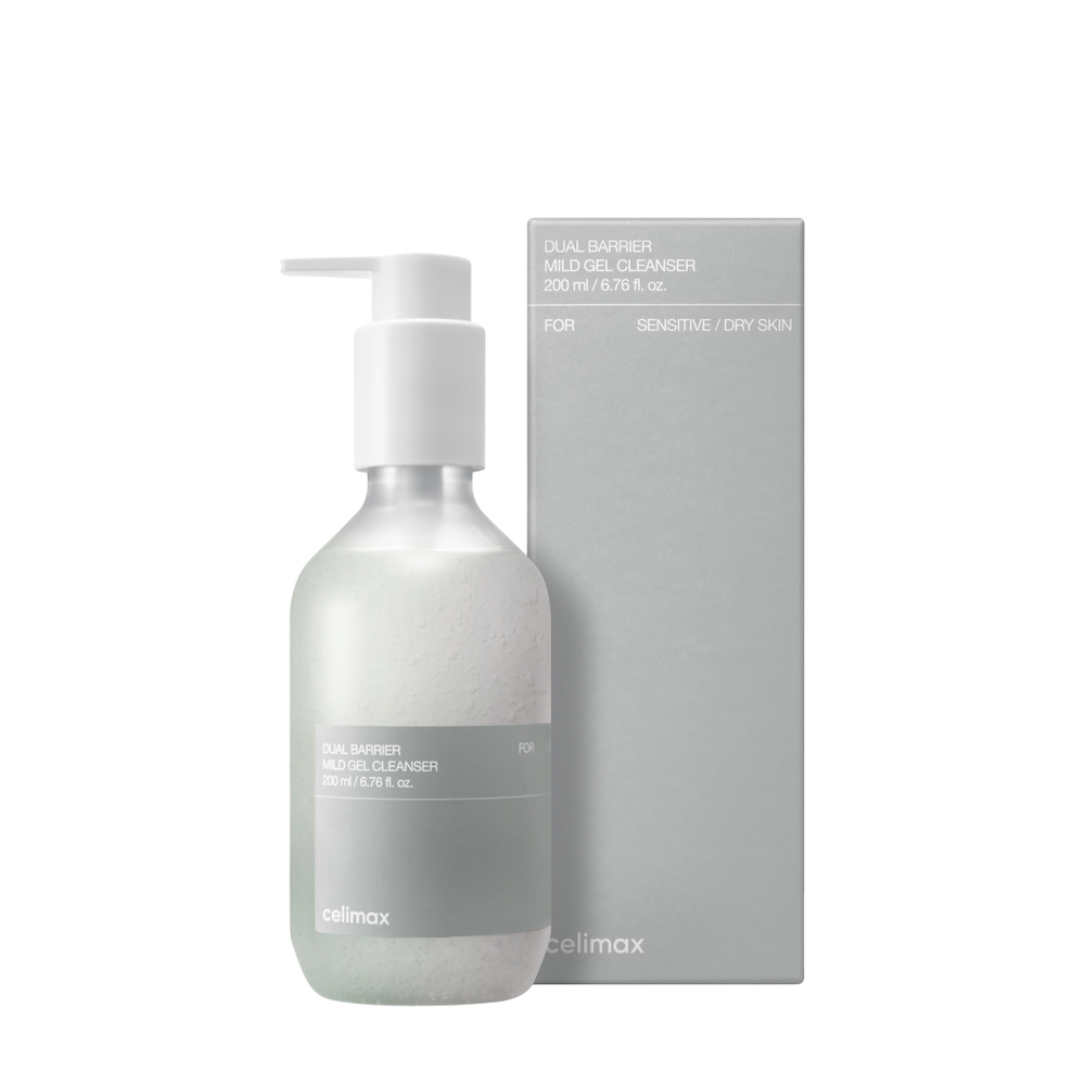 Гель-пенка для умывания с комплексом керамидов Celimax Dual Barrier Mild Gel Cleanser 200 мл