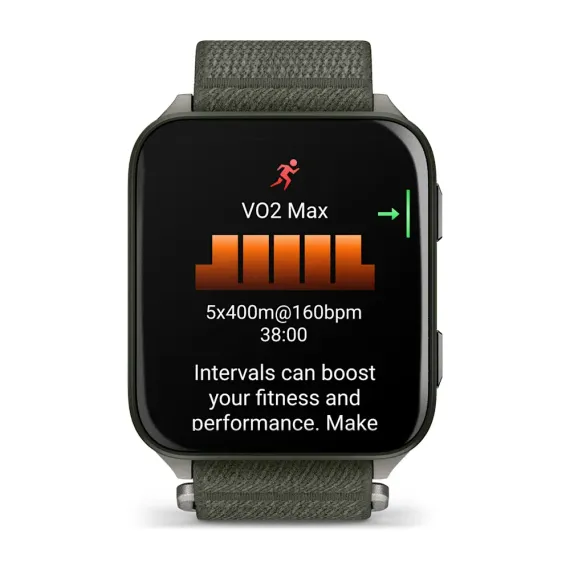 Venu X1 (цвета мха с серой титановой крышкой, нейлоновым ремешком ComfortFit цвета мха)