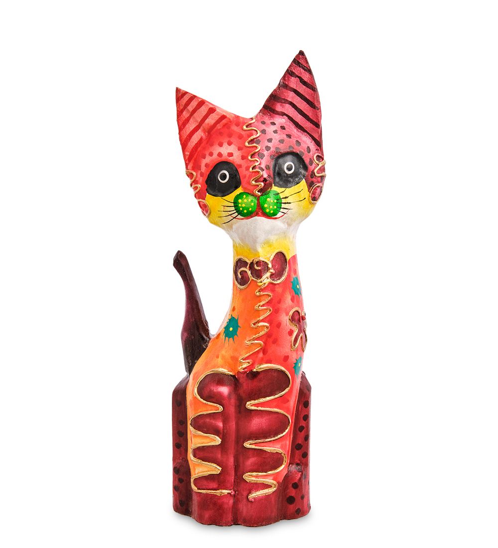 Decor and Gift 99-059 Фигурка «Кошка» н-р из двух 25, 20 см (албезия, о.Бали)