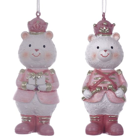 Фигурка декоративная подвесная "Медвежонок", L 3,5 W 3,5 H 10,5 см, 2в.