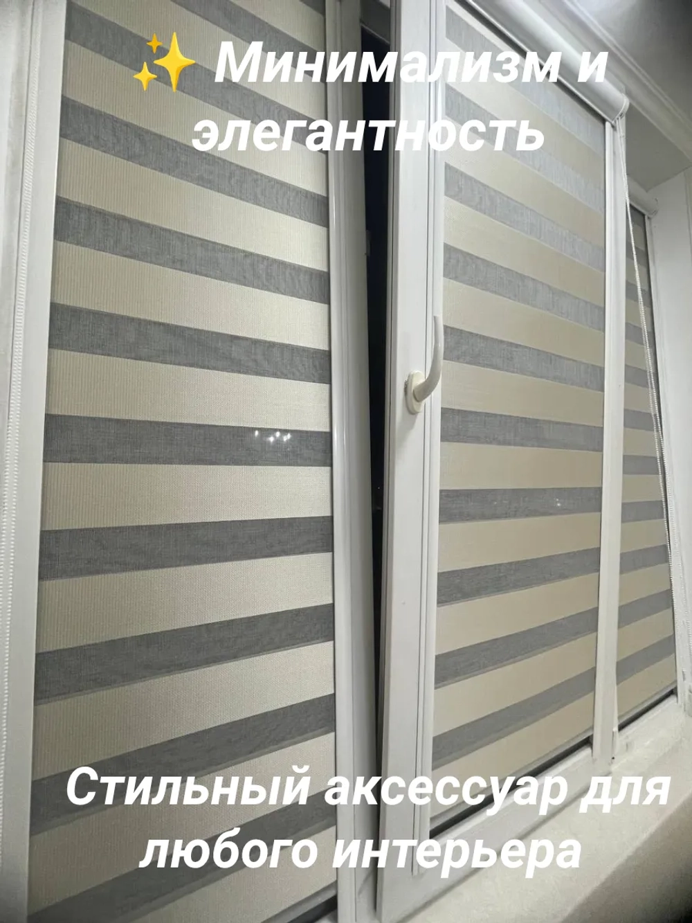 Рулонные шторы День-Ночь 55х140 см