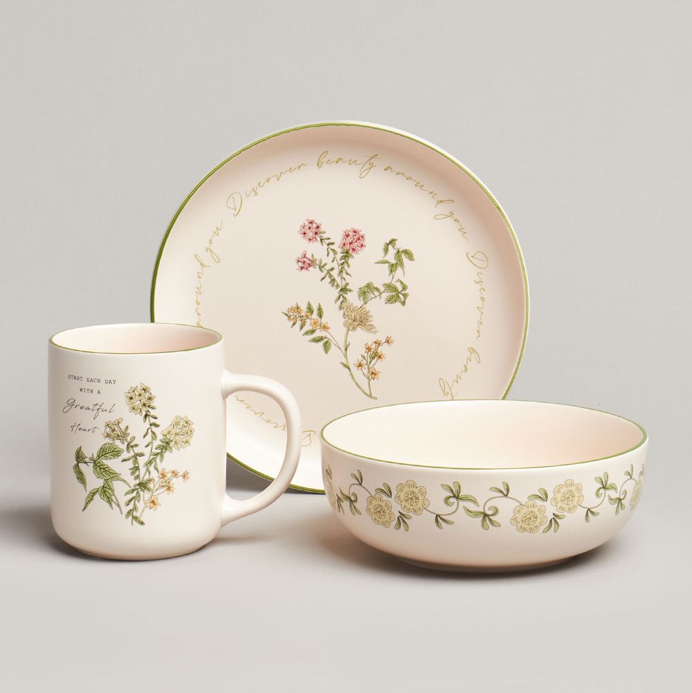 НАБОР ПОСУДЫ LEFARD "SPRING FLOWERS" 3 ПРЕДМЕТА (КОР=8НАБ)