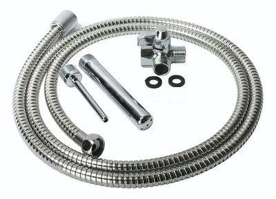 Набор для анального душа Shower Enema System (Цвет: серебристый)