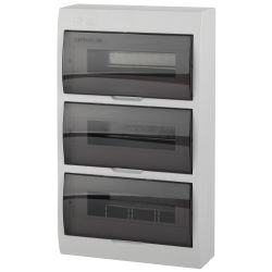 Корпус пластиковый навесной ЭРА SIMPLE ЩРН-П-36 IP41 прозрачная крышка белый | Корпуса пластиковые распределительные