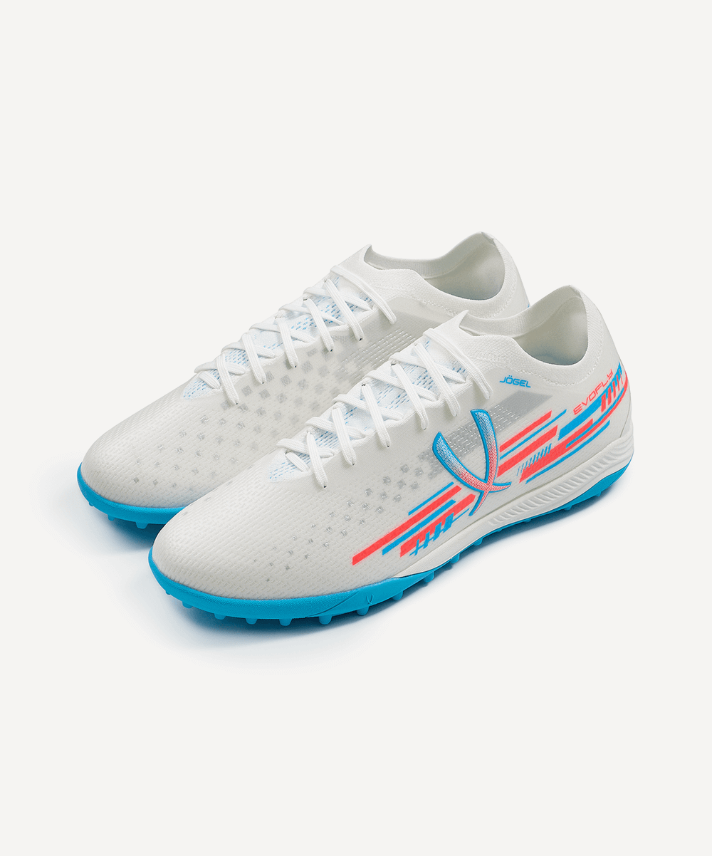 Бутсы многошиповые Evofly TF PRO White/blue