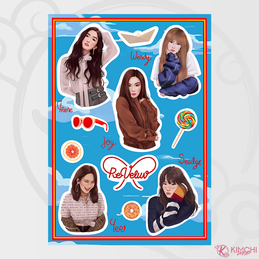 Авторский стикер-пак "RED VELVET" Авторский стикер-пак "RED VELVET"
