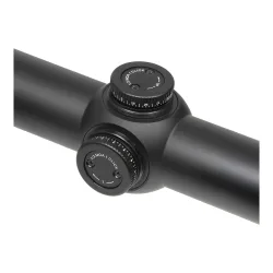Прицел Gaut Quartz 1-4x24, сетка 65, без подсветки - крупный план барабанчиков ввода поправок