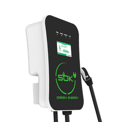 Зарядная станция S'OK Green Energy M3W Series Wallbox EV Charger, 1 фаза, 7 кВт, 32a/220v (SM3W10732542-5)